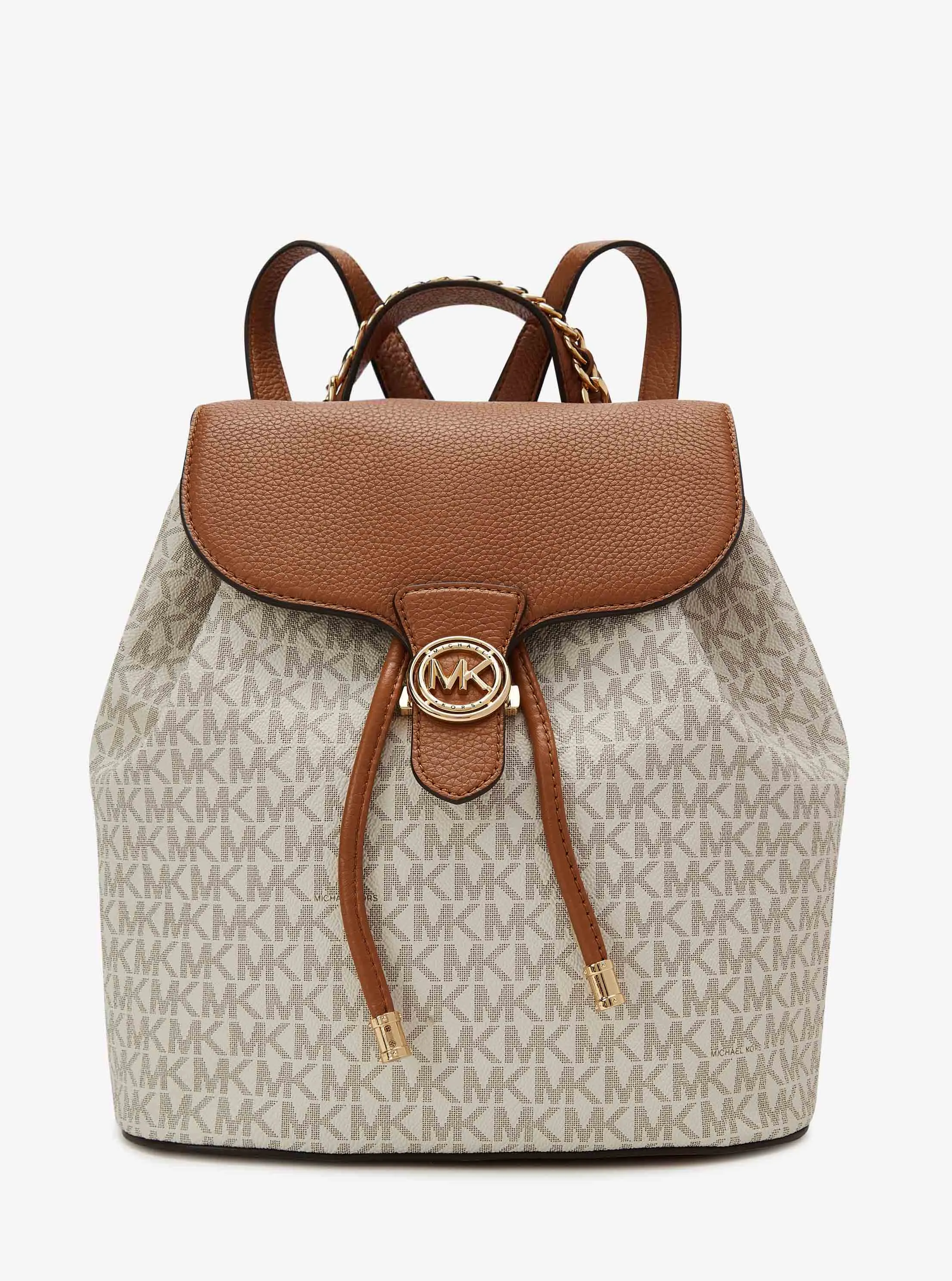Michael Kors 中国官方在线精品店 Mina 大号老花拼色双肩包 Michael Kors 中国官方在线精品店 Mina 大号老花拼色双肩包